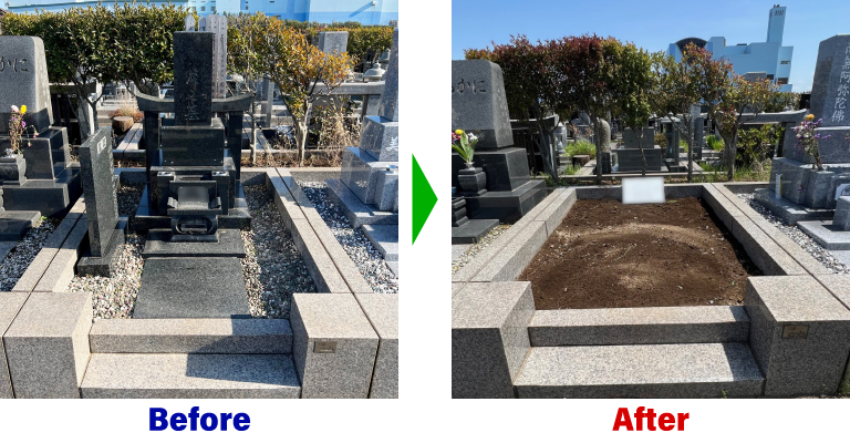 千葉県習志野市 公営墓地のお墓じまい