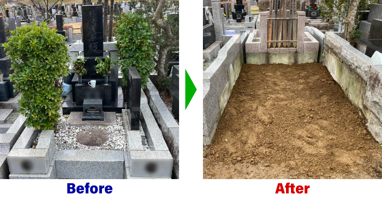 神奈川県川崎市　公営墓地のお墓じまい