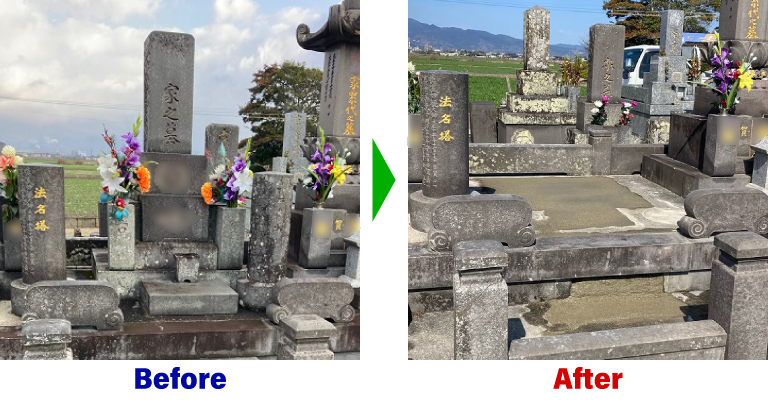 佐賀県久保田市　寺墓地のお墓じまい